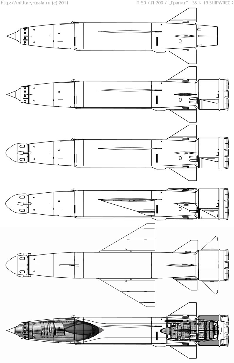 Крылатая противокорабельная ракета П-700 Гранит